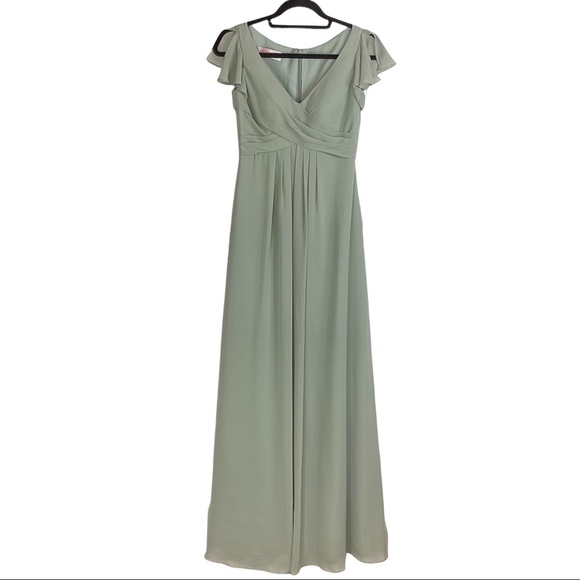 NWT JJ's House Chiffon Dress With Cascading Ruffles Pockets Size 0 - Picture 6 of 8